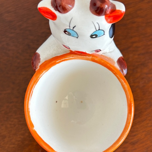 Colourful and Cute Vintage Ceramic Animal Egg Cups Set of 4 - Picture 13 of 14